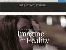 Tablet Screenshot of joeanthonystudios.com